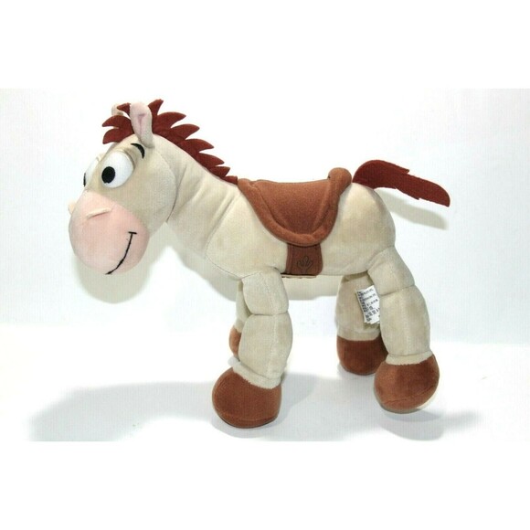 Disney Parks Authentic Bullseye Toy Story Poseable 10" Tan Horse Suede Plush EUC - Picture 2 of 9